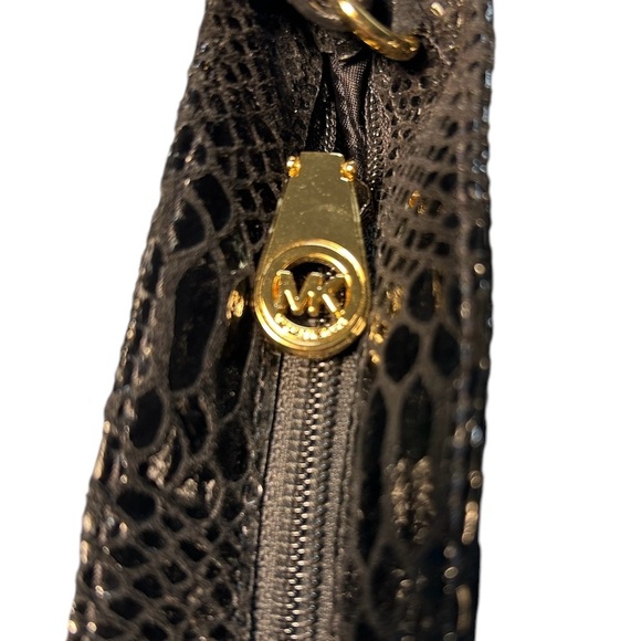 Michael Kors Black Small Vintage Clutch with gold hardware, EUC - Picture 4 of 6
